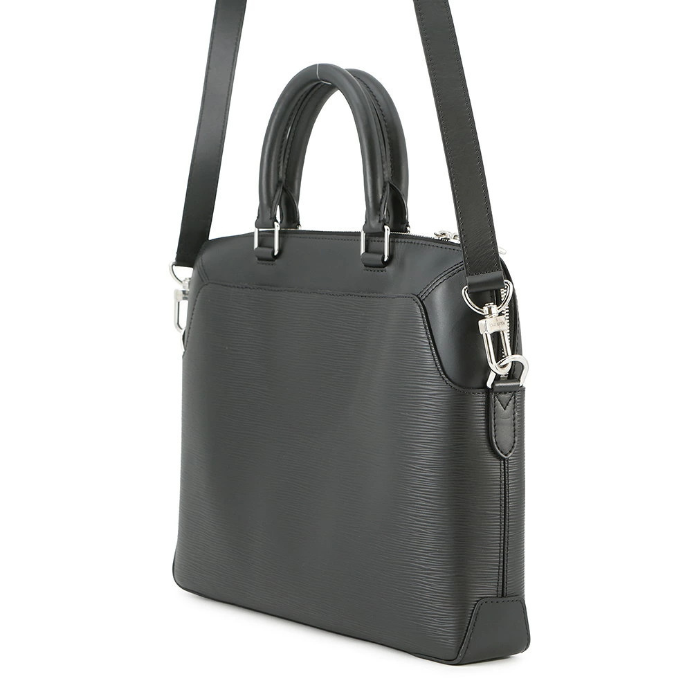 Louis Vuitton Epi Oliver Handbag Black Briefcase Business Bag